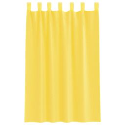 Berkfield Home Voile Curtains with Rod Pockets 2 pcs Yellow - thumbnail 4
