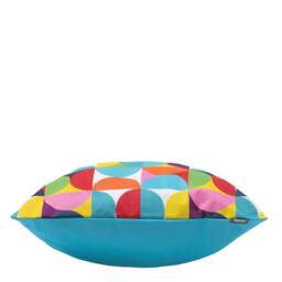 icon 2PK Cushion 43x43cm Circluar Geo, Aqua Back - Size: 43x43 cm - thumbnail 5