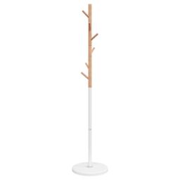 Berkfield Home Coat Stand White 172 cm Powder-coated Iron - thumbnail 6