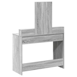 Berkfield Home Dressing Table with Drawers¬†Grey Sonoma 100x41x140 cm in Grey - Size: 100 x 41 x 140 cm - thumbnail 8