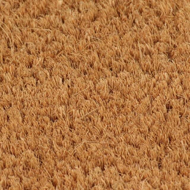 Berkfield Home Durable Door Mat Natural 60x90 cm Tufted Coir in Brown - image 1