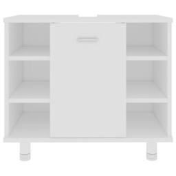 Berkfield Home Bathroom Cabinet White 60x32x53.5 cm Engineered Wood - thumbnail 6
