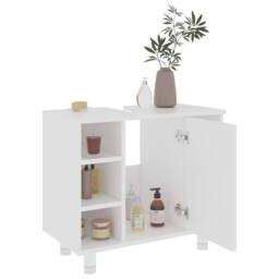 Berkfield Home Bathroom Cabinet White 60x32x53.5 cm Engineered Wood - thumbnail 4