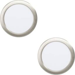 Loops 2 PACK Elegant Round Satin Nickel Ceiling Spotlight for Home Décor in Metallics - thumbnail 1