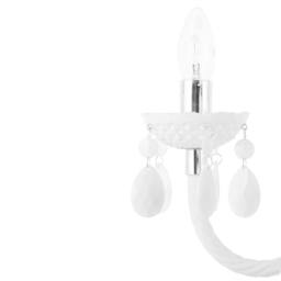 Wyld and Coco 6-Arm Crystal Chandelier White - 6-Light W700 x H1600 mm - thumbnail 4