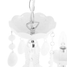 Wyld and Coco 6-Arm Crystal Chandelier White - 6-Light W700 x H1600 mm - thumbnail 8