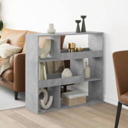 Berkfield Home Room Divider Concrete Grey 100x33x94.5 cm Engineered Wood - thumbnail 2