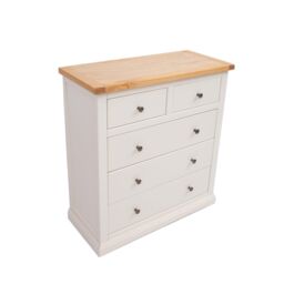 Cabinet Bits Castelli 5 Drawer Chest of Drawers Brass Knob in Off-White - thumbnail 3
