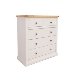Cabinet Bits Castelli 5 Drawer Chest of Drawers Brass Knob in Off-White - thumbnail 2