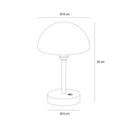 Nordlux Modern Outdoor Table Battery Light Beige Aluminium Intergrated LED 3-Level Dimming - Battery, IP44 - thumbnail 9