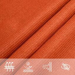 Berkfield Home Sunshade Sail 160 g/m¬≤ Orange 2.5x3.5 m HDPE - thumbnail 4