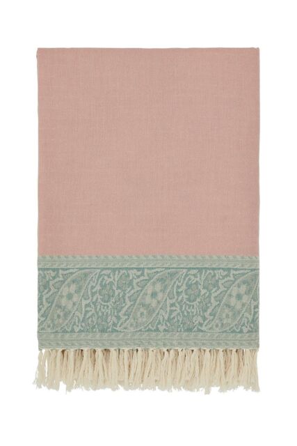 Morris & Co 'Strawberry Thief - Severne' Throw 130X170cm in Light Pink - Size: 130X170 cm - image 1