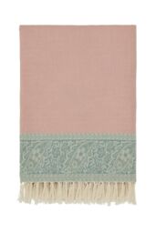 Morris & Co 'Strawberry Thief - Severne' Throw 130X170cm in Light Pink - Size: 130X170 cm