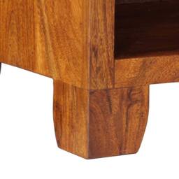 Berkfield Home Bedside Cabinet 40x35x45 cm Solid Wood Acacia in Brown - Size: 40 x 35 x 45 cm - thumbnail 7