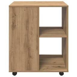 Berkfield Home Rolling Cabinet Artisan Oak 60x53x72 cm Engineered Wood in Brown - Size: 60 x 53 x 72 cm - thumbnail 5