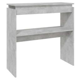 Berkfield Home Console Table Concrete Grey 80x30x80 cm Engineered Wood - Size: 80 x 30 x 80 cm