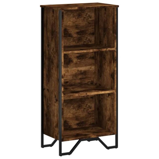 Berkfield Home Bookcase Smoked Oak 50x31x106 cm Engineered Wood in Brown - Size: 50 x 31 x 106 cm - image 1