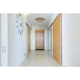 Netlighting Jayden Semi Flush Ceiling Light Wood Look LED 3000K in Brown - thumbnail 5