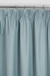 Sundour Eclipse Pencil Pleat Blackout Curtains Taped Curtain Pair in Blue - Size: 117 cm width x 183 cm drop - thumbnail 2