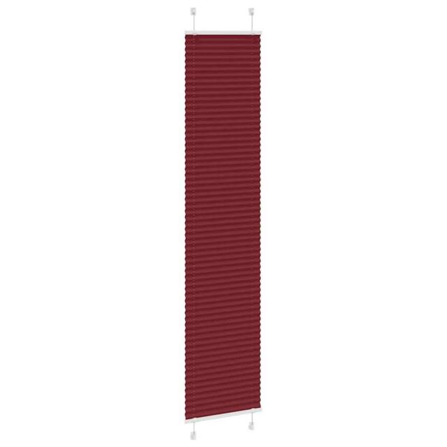 Berkfield Home Pleated Blind Bordeaux Red 50x200 cm Fabric Width 49.4 cm Polyester - image 1