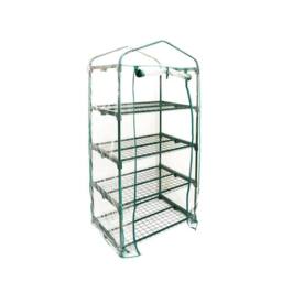 SPETLEK 4 Tier Mini Greenhouse Cover Only for Outdoor Garden Growhouse in Green - thumbnail 5