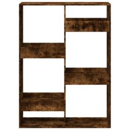 Berkfield Home Classic Bookcase Smoked Oak100x33x135 cm Engineered Wood in Brown - Size: 100 x 33 x 135 cm - thumbnail 4
