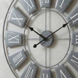 Garden Greatness Vitus Slate Metal Wall Clock in Grey - Size: 1 Pack - thumbnail 2