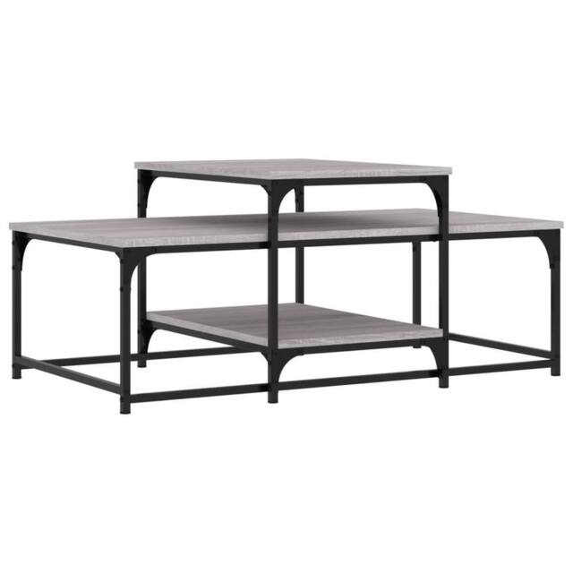 Berkfield Home Coffee Table Grey Sonoma 102x60x45 cm Engineered Wood - Size: 102 x 60 x 45 cm - image 1