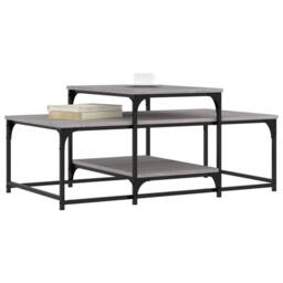 Berkfield Home Coffee Table Grey Sonoma 102x60x45 cm Engineered Wood - Size: 102 x 60 x 45 cm - thumbnail 3