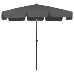 Berkfield Home Sturdy Beach Umbrella Anthracite 200x125 cm in Dark Grey - thumbnail 3