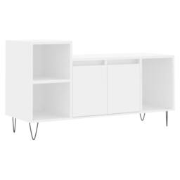 Berkfield Home TV Cabinet White 100x35x55 cm Engineered Wood - Size: 100 x 35 x 55 cm - thumbnail 3