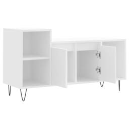 Berkfield Home TV Cabinet White 100x35x55 cm Engineered Wood - Size: 100 x 35 x 55 cm - thumbnail 6