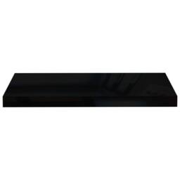 Berkfield Home Durable Floating Wall Shelf High Gloss Black 60x23.5x3.8 cm MDF - thumbnail 4