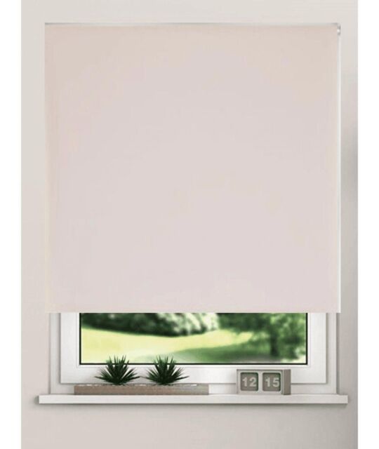 New Edge Blinds Thermal Blackout Roller Blinds 175cm Drop x Width 110cm Pink - Size: 170m width x 175 cm drop - image 1