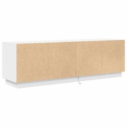 Berkfield Home TV Cabinet with LED Lights White 160.5x41x50 cm - thumbnail 9