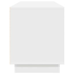 Berkfield Home TV Cabinet with LED Lights White 160.5x41x50 cm - thumbnail 8