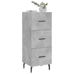 Berkfield Home Sideboard Concrete Grey 34.5x34x90 cm Engineered Wood - thumbnail 3