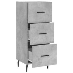 Berkfield Home Sideboard Concrete Grey 34.5x34x90 cm Engineered Wood - thumbnail 5