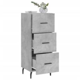 Berkfield Home Sideboard Concrete Grey 34.5x34x90 cm Engineered Wood - thumbnail 4