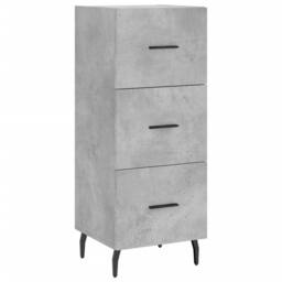Berkfield Home Sideboard Concrete Grey 34.5x34x90 cm Engineered Wood - thumbnail 1