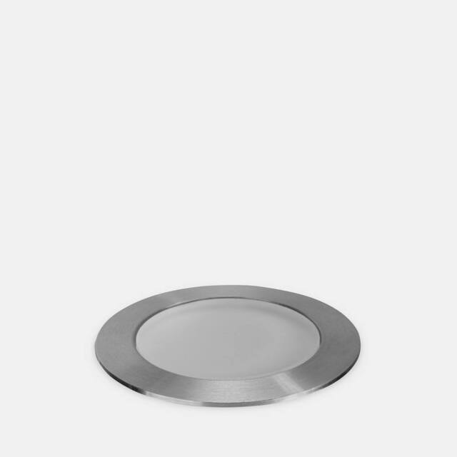 Netlighting Rim Outdoor LED Recessed Ground Light IP65 IP67 1W 4000K Dimmable in Grey
