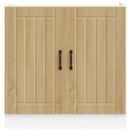 Berkfield Home Sink Base Cabinet Lucca Sonoma Oak Engineered Wood in Brown - thumbnail 4