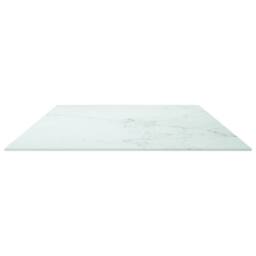 Berkfield Home Table Top White 120x65 cm 8mm Tempered Glass with Marble Design - thumbnail 4