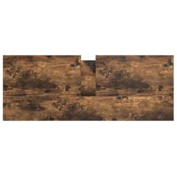 Berkfield Home Bathroom Basin Cabinet with Drawers Smoked Oak 90x34.5x60 cm in Brown - thumbnail 9