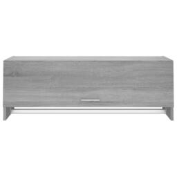 Berkfield Home Wardrobe Grey Sonoma 100x32.5x35 cm Engineered Wood - thumbnail 3
