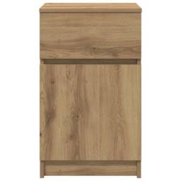 Berkfield Home Bedside Cabinet Artisan Oak 39x35x65 cm Engineered Wood - Size: 39 x 35 x 65 cm - thumbnail 6