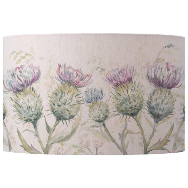 Voyage Maison Thistle Glen Eva Floral Lampshade in Light Beige - Size: 30 cm diameter x 21 cm high - image 1