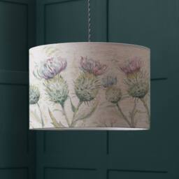 Voyage Maison Thistle Glen Eva Floral Lampshade in Light Beige - Size: 30 cm diameter x 21 cm high - thumbnail 2