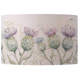 Voyage Maison Thistle Glen Eva Floral Lampshade in Light Beige - Size: 30 cm diameter x 21 cm high - thumbnail 1