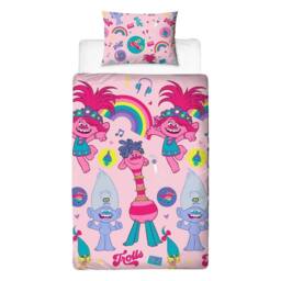DreamWorks World Tour Reversible Duvet Set in Pale Pink - Size: Single - thumbnail 2